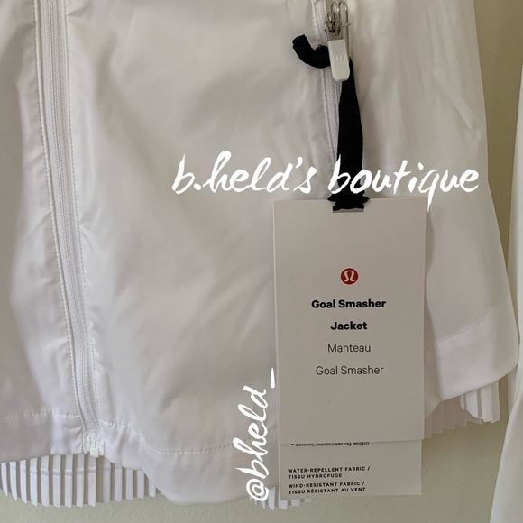 lululemon Goal Smasher Jacket in White Neutral Size 6 Brand New NWT - Picture 3 of 16